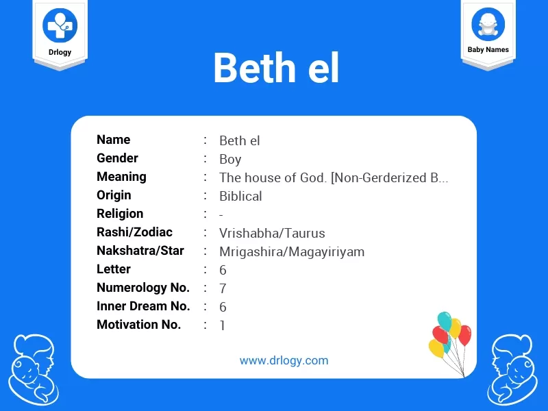 Beth El Name Meaning